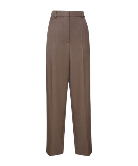 Stella Mccartney Wool Trousers In Brown