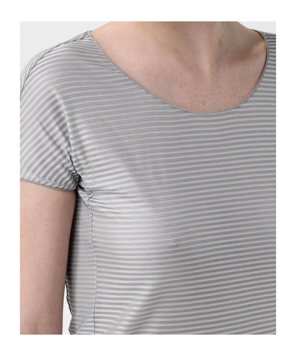 Shop Emporio Armani Icon T-shirt In Gray