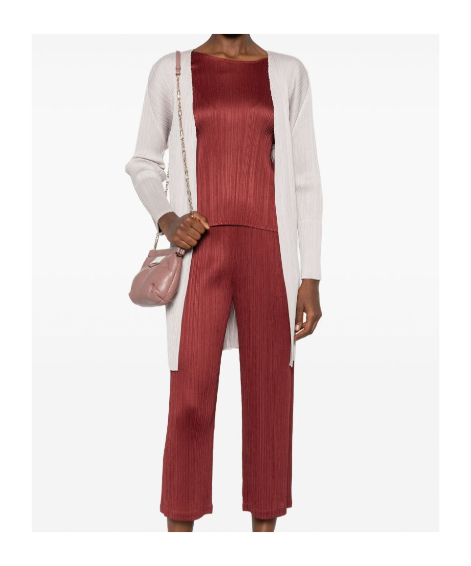 Issey Miyake Long-sleeved Cardigan In Neutral