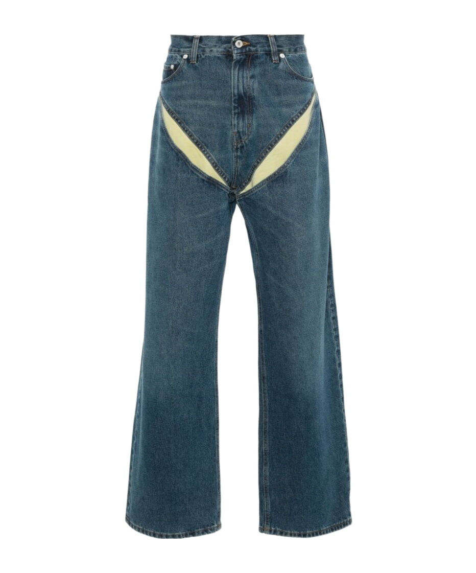 Y/project Wide-legged Jeans In Blue