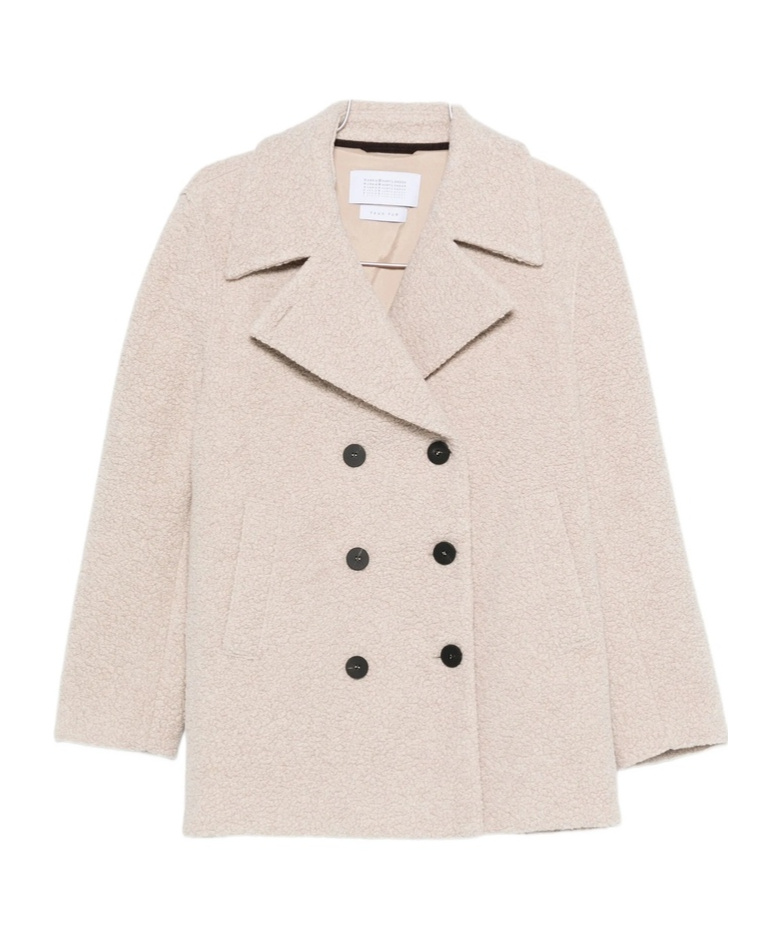 Harris Wharf London Double-breasted Jacket In Neutral
