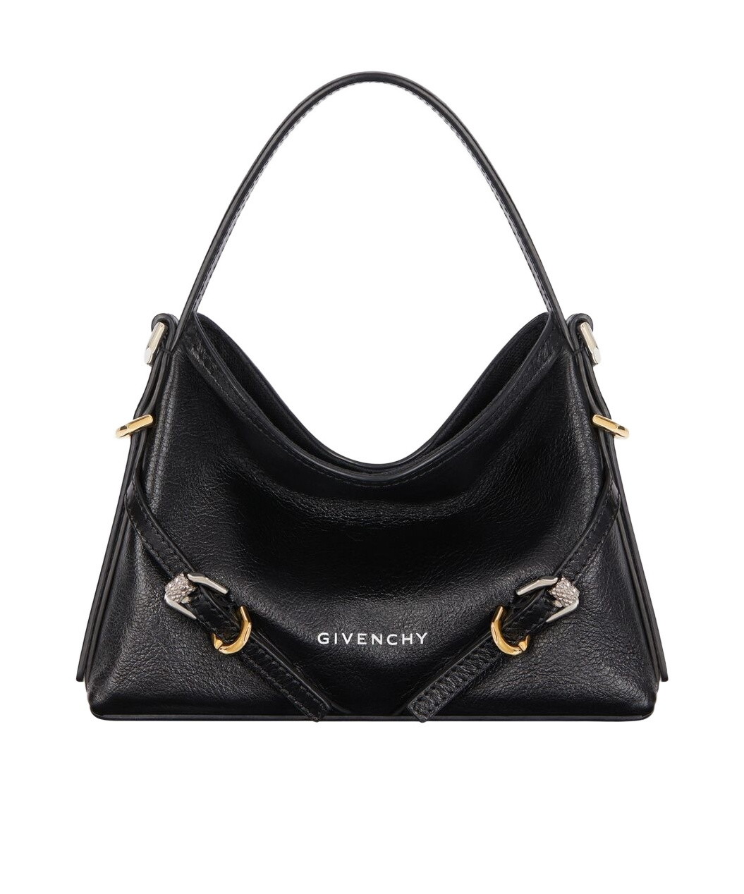 Givenchy Women Voyou Nano Bag In Polished Leather In Black