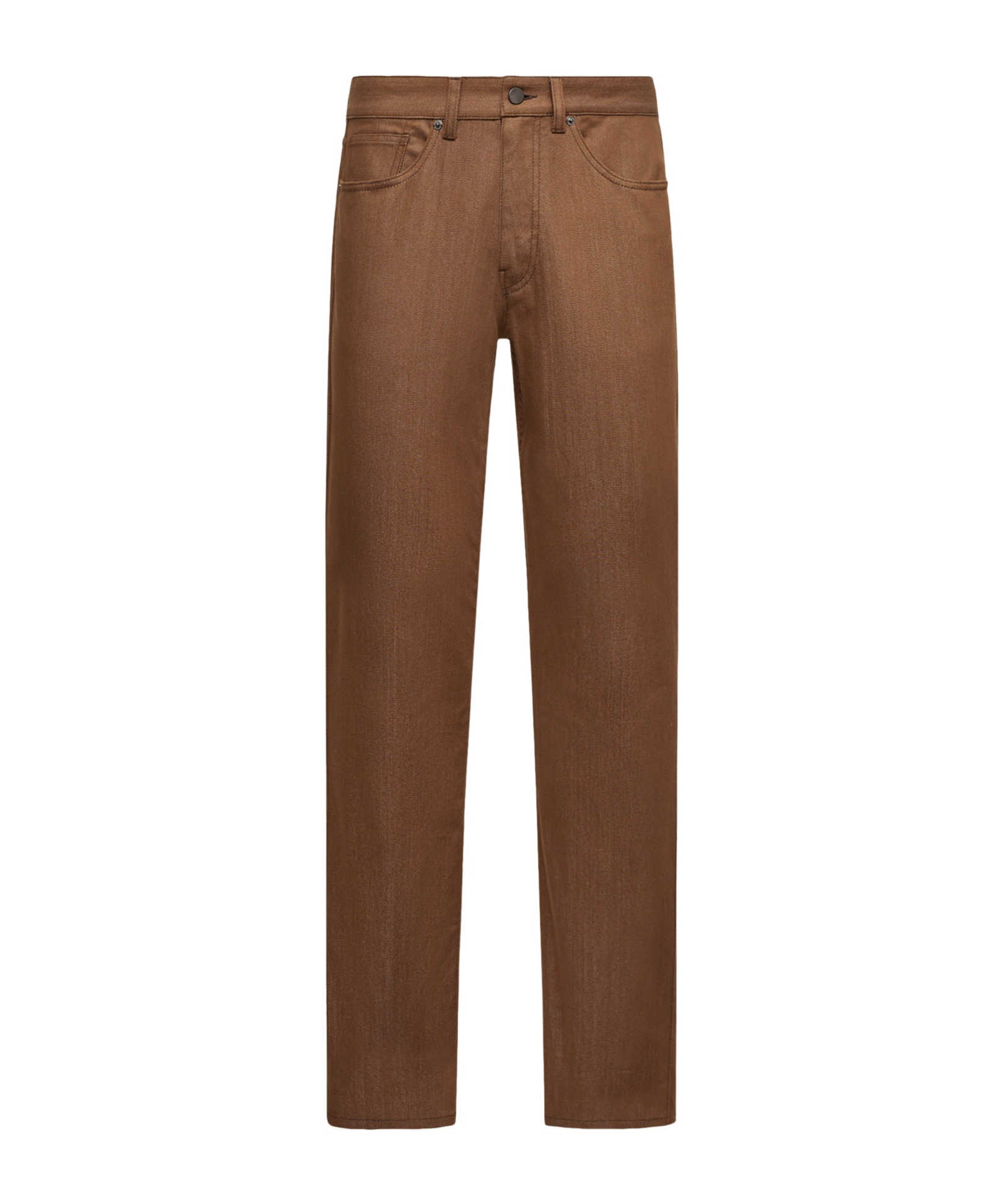 Moncler Straight Leg Denim Jeans In Brown