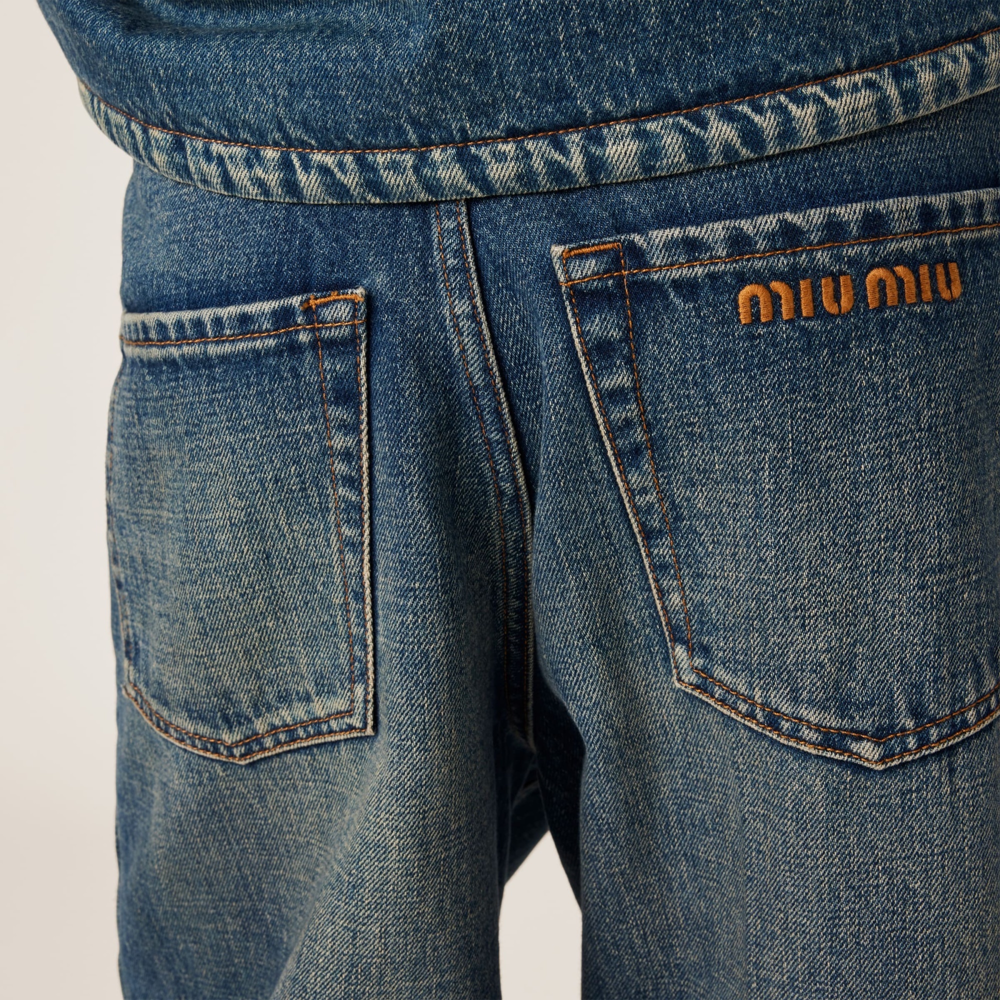 Miu Miu Denim Five-pocket Jeans In Blue