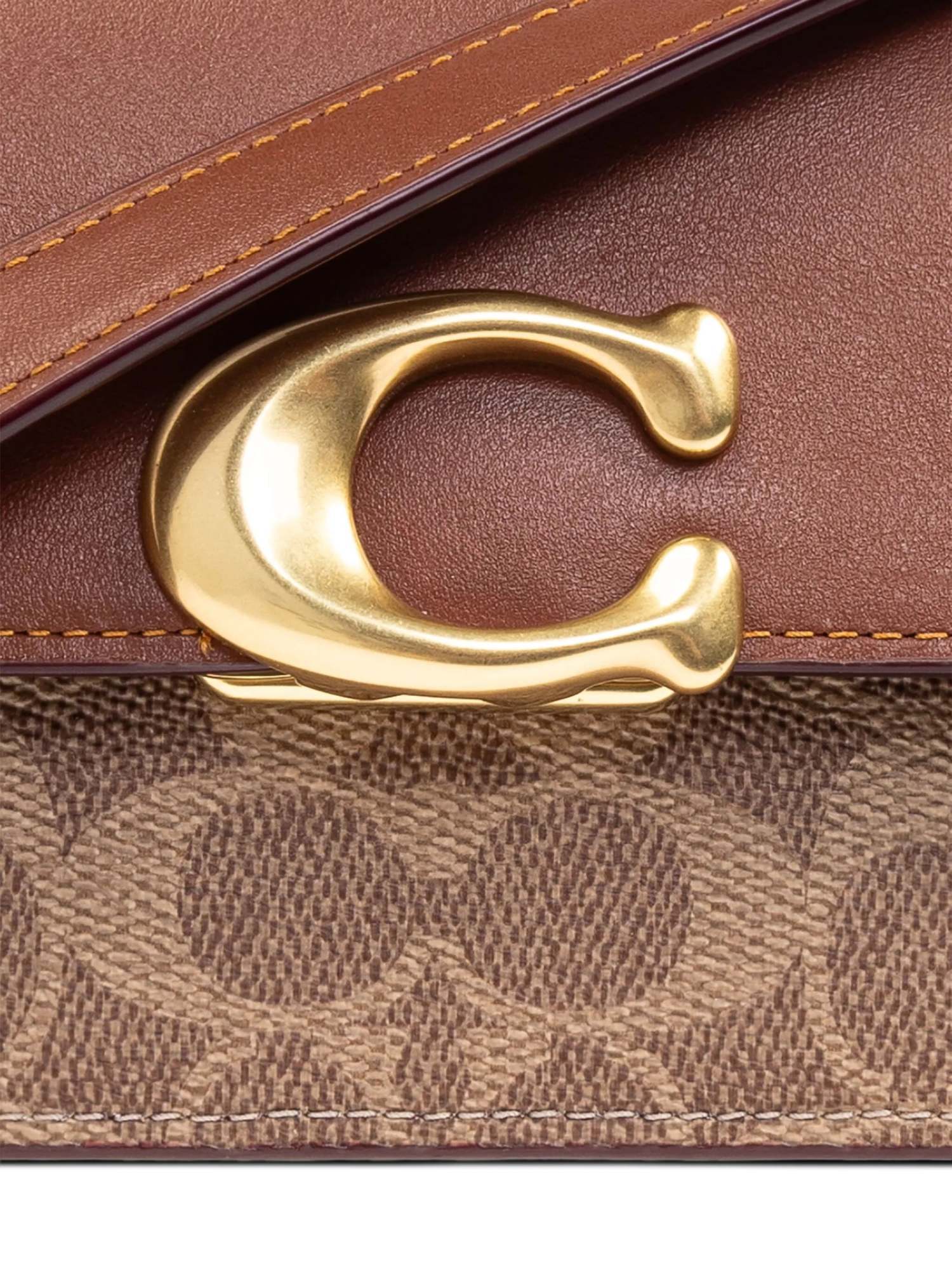 Coach Zoe Signature Coated Canvas Tan Caramel Shoulder Bag