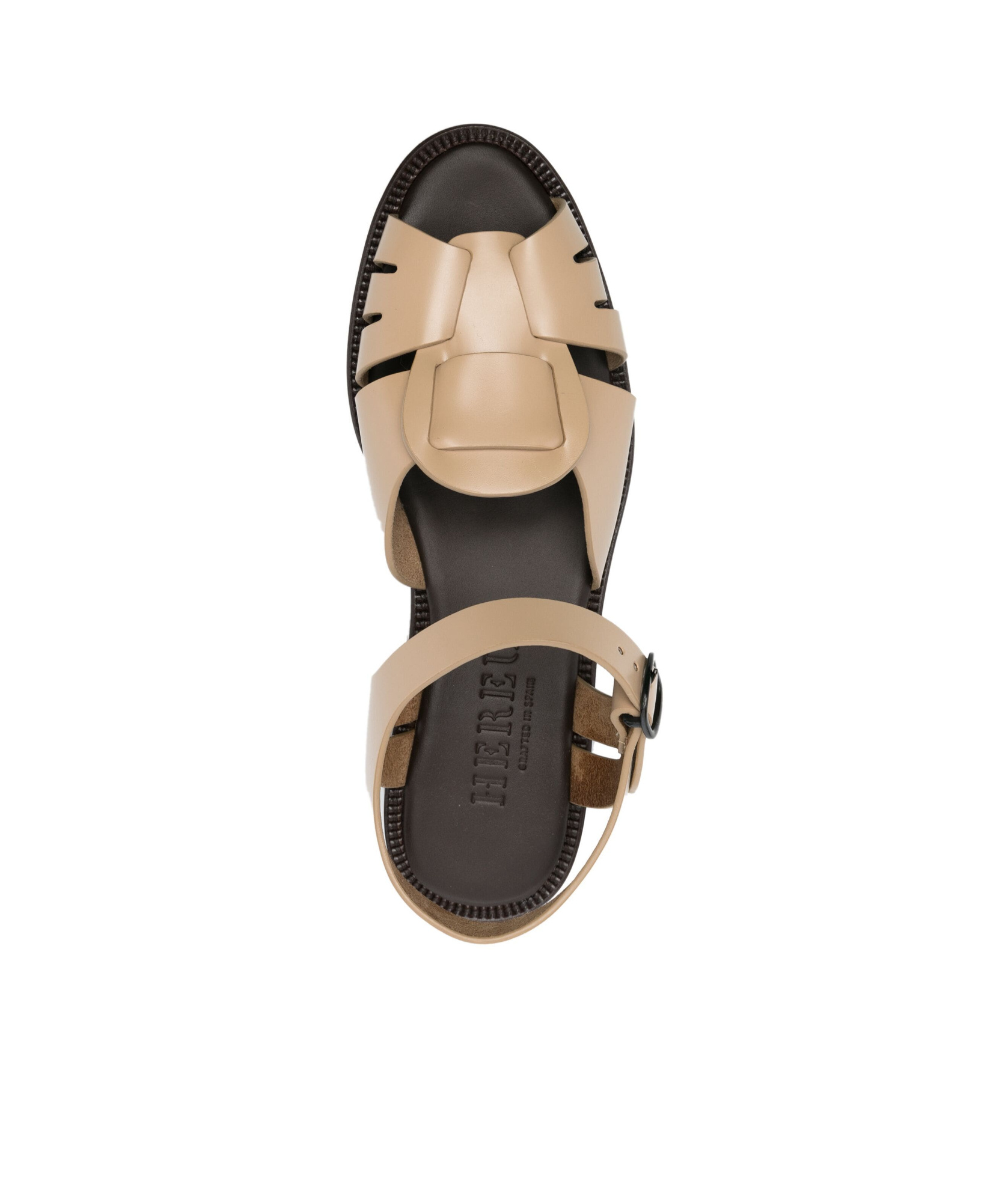 Hereu Ancora Leather Sandals In Nude