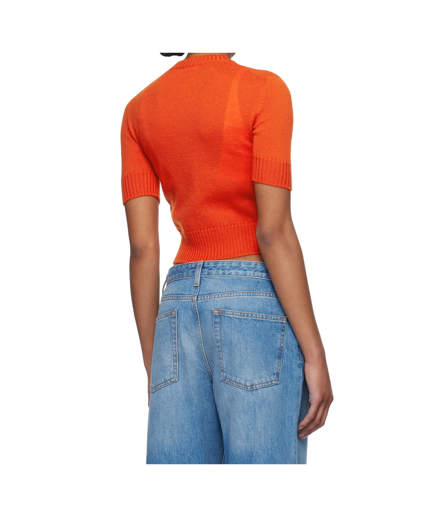 Jil Sander Knit T-shirt In Blue
