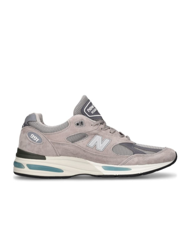 New Balance 991 V2 Mesh And Suede Low-top Sneakers
