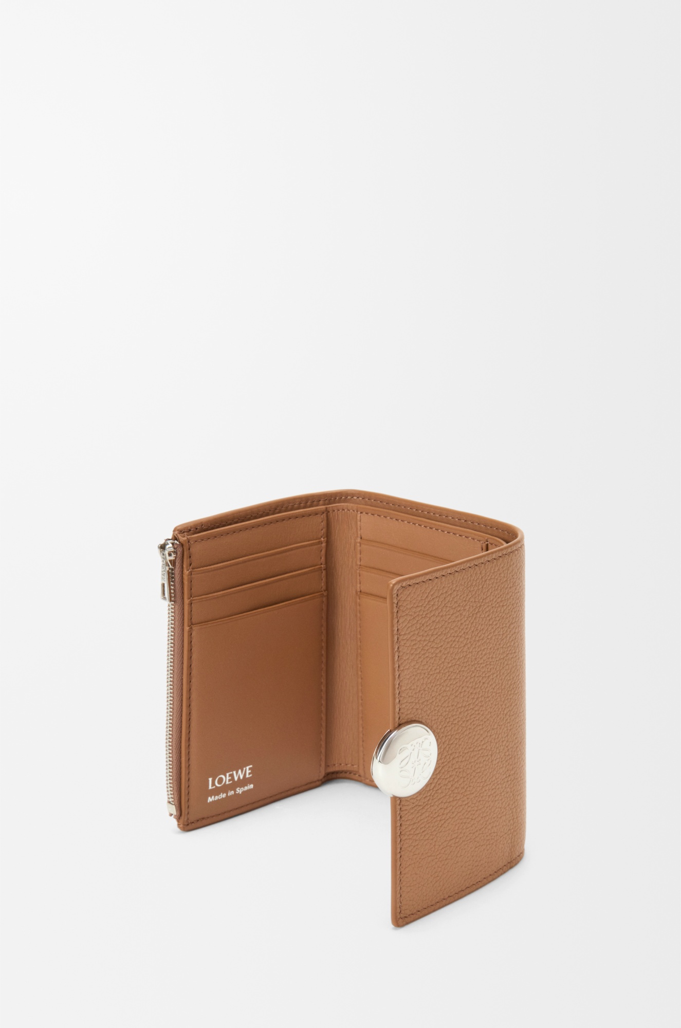 Loewe Small Vertical Wallet In Brown