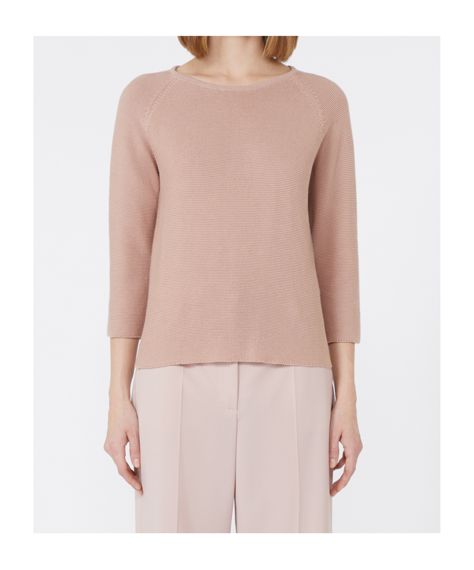 Weekend Max Mara Addotto Boat Neck Sweater In Pink