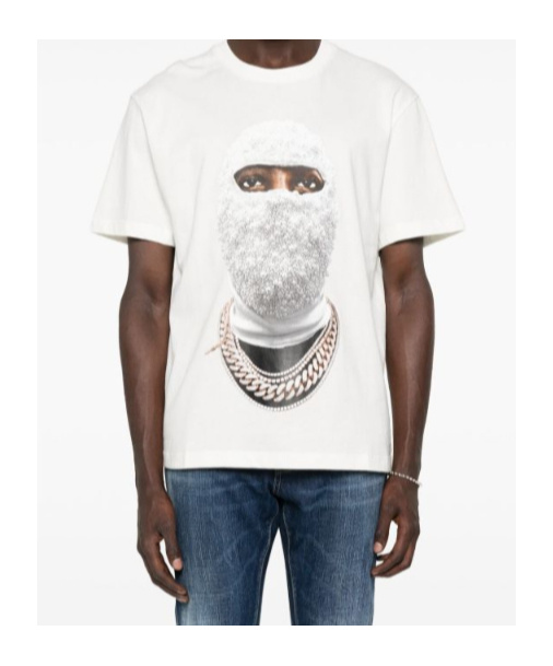Ih Nom Uh Nit Future Mask Graphic Crewneck T-shirt In White