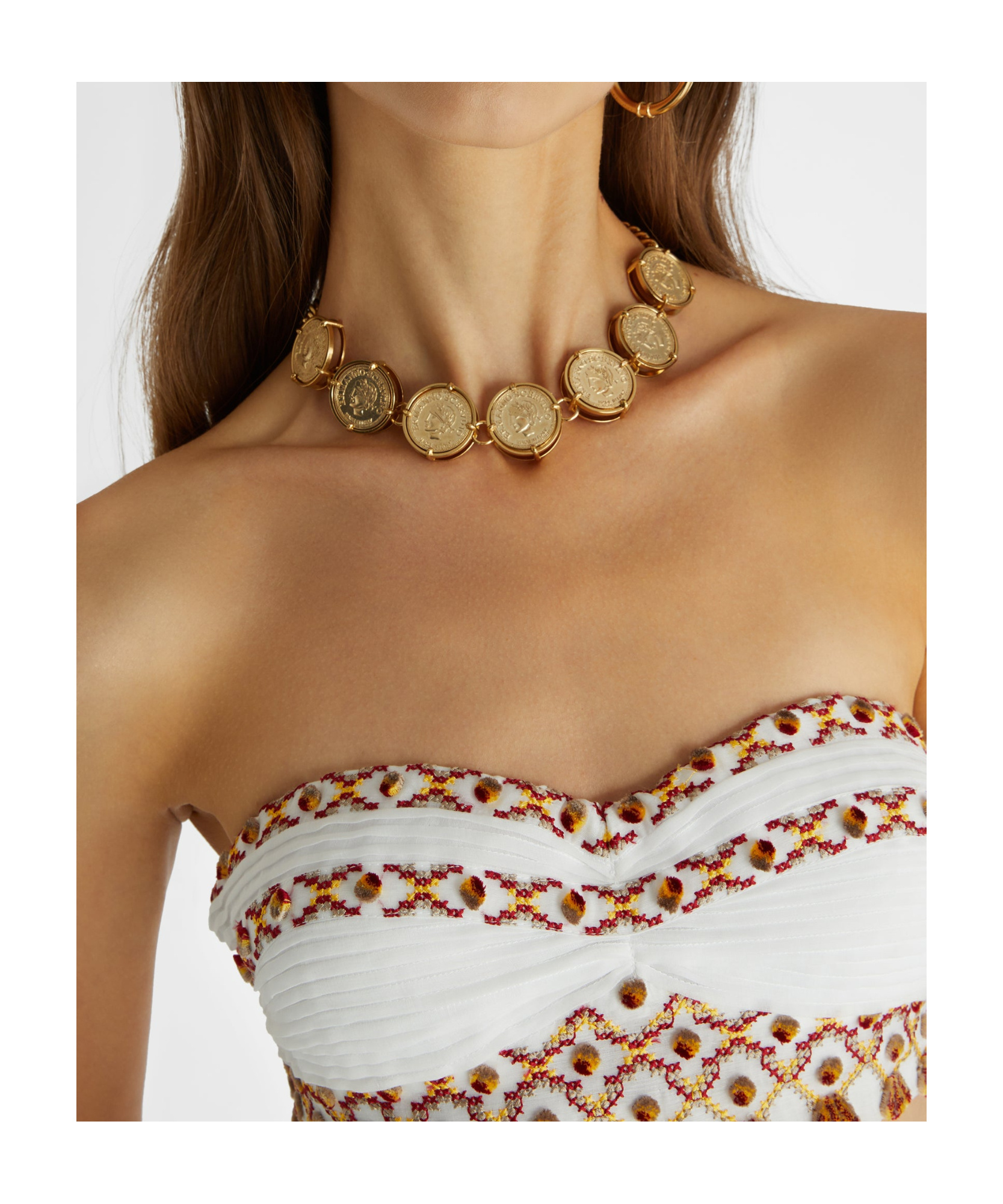 Ermanno Scervino Coin-detailing Necklace In Yellow
