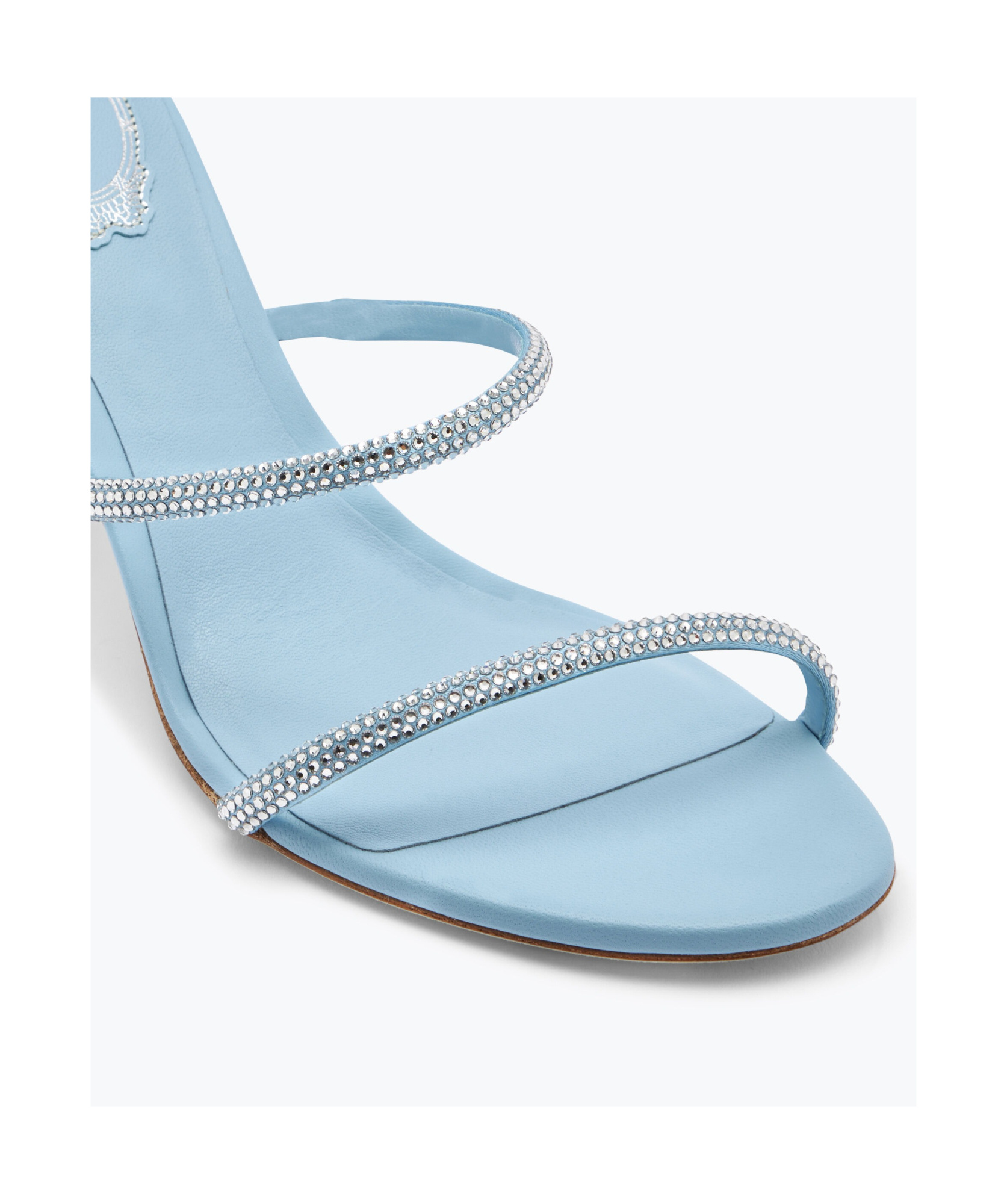 René Caovilla Open-toed High-heeled Sandals In Blue