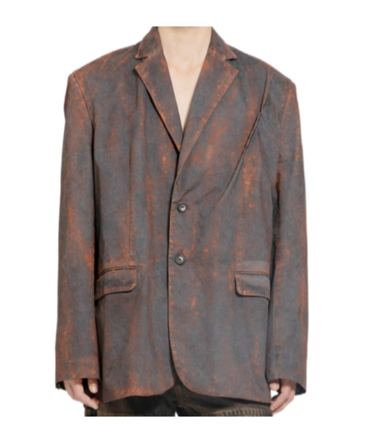 Y/project Logo-embroidered Pinched-detailed Blazer In Black