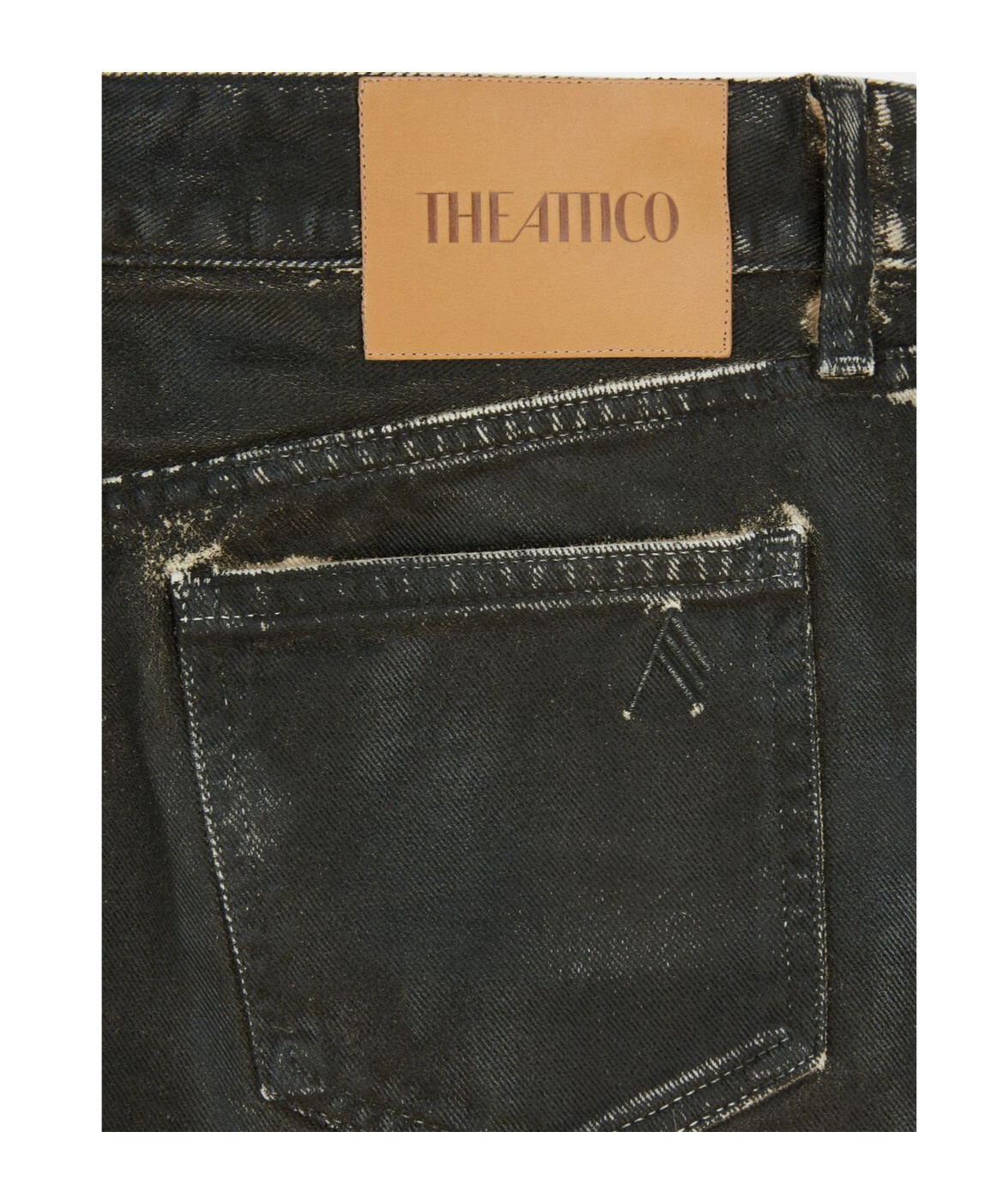 Shop Attico The Fay Mini Skirt In Black
