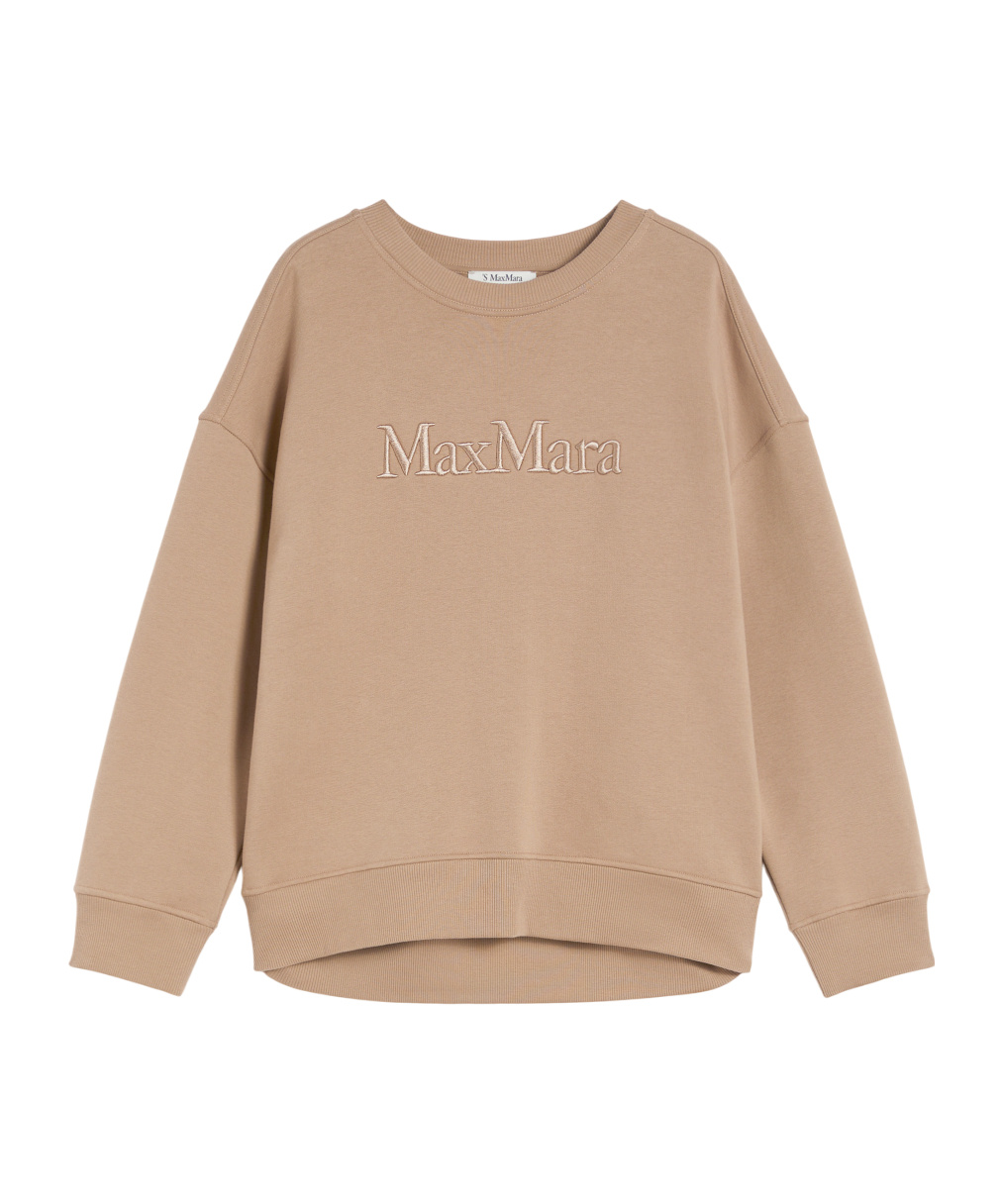 Max Mara Long Sleeve Sweatshirt In Brown