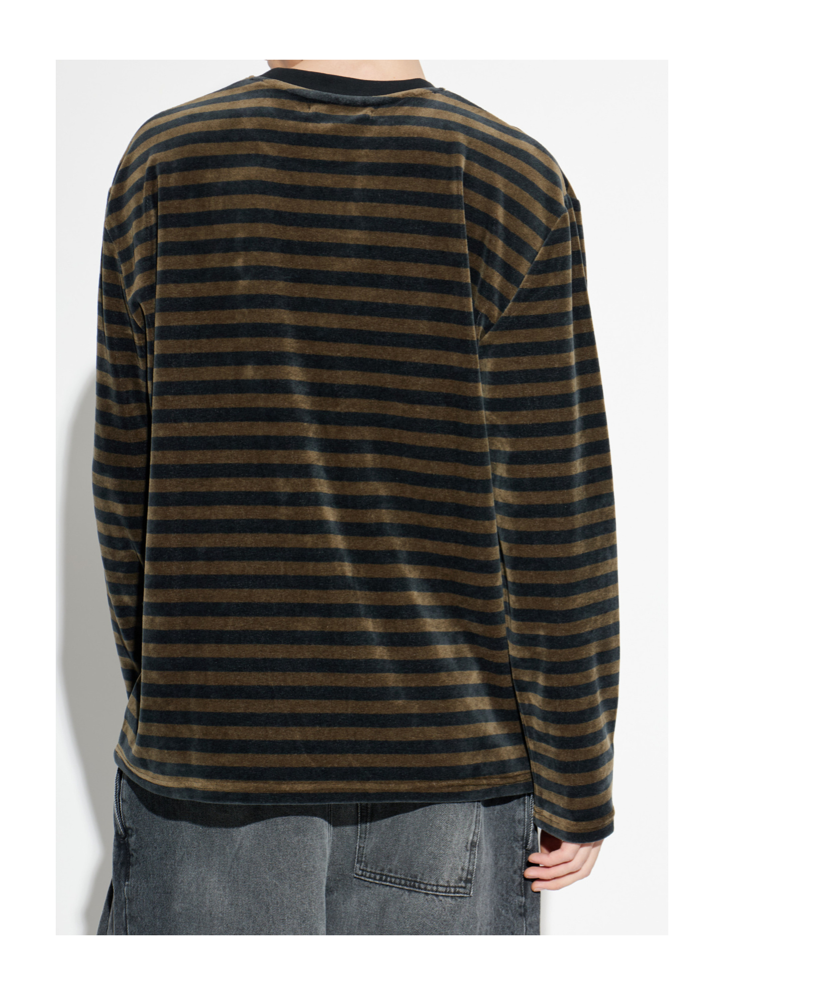 Samsoe & Samsoe Striped Long-sleeved T-shirt In Brown