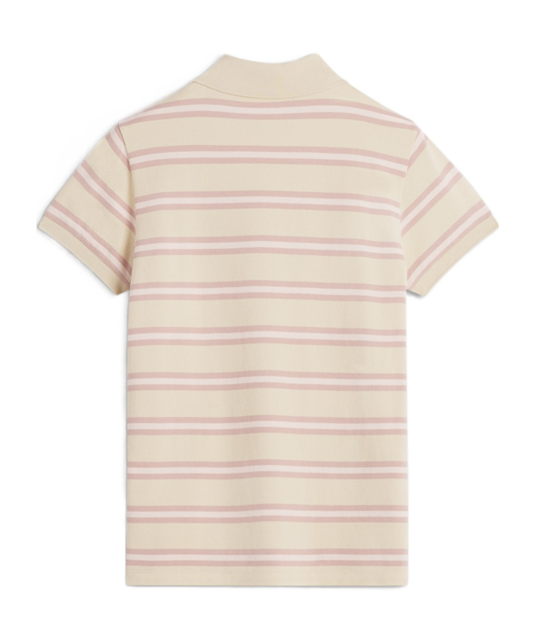 Maison Kitsuné Striped Polo Shirt In Brown