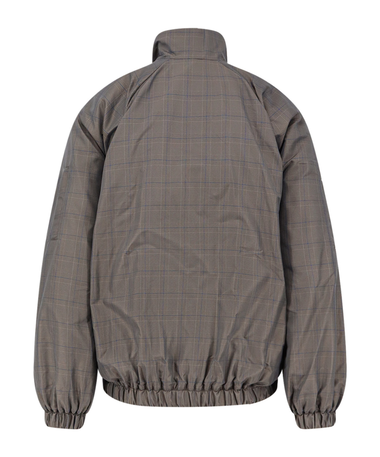Balenciaga Sporty Jacket With High Collar And Pockets In Gray
