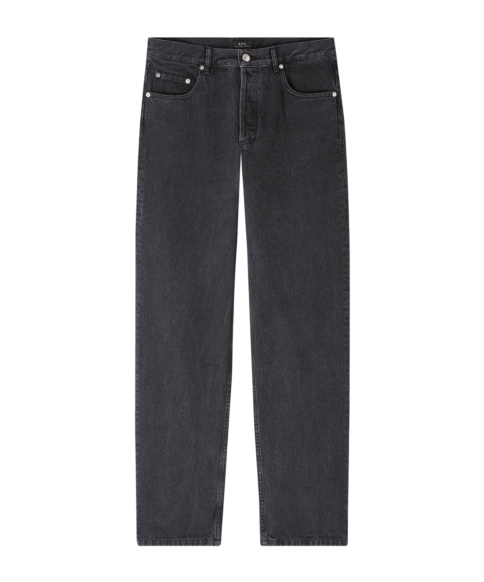 Apc A.p.c. Mens Martin Stonewashed Black Denim Jeans In Black