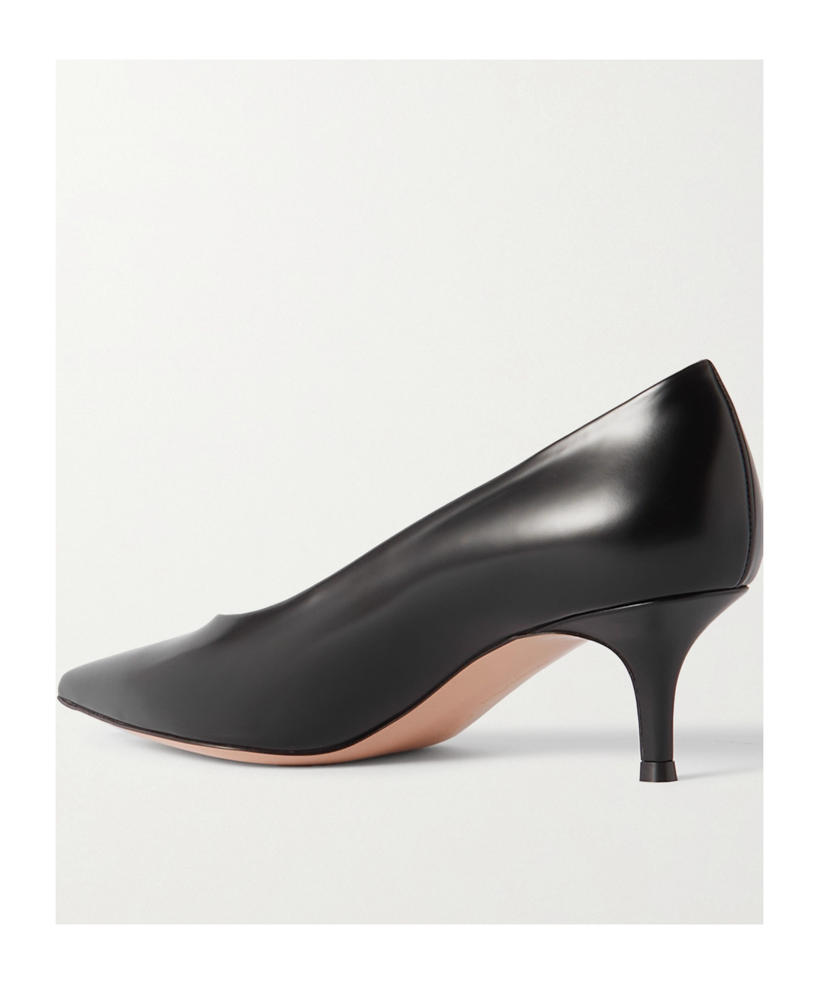 Shop Gianvito Rossi Robbie Pointed Toe Pumps In Black