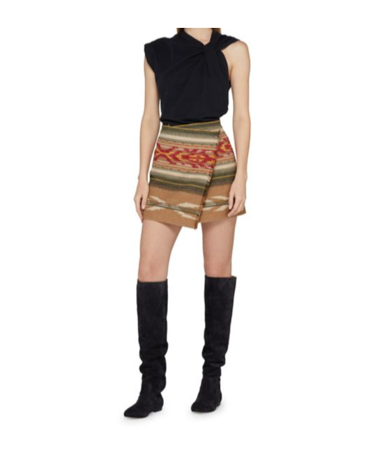 Isabel Marant Asymmetric Organic Cotton T-shirt In Black
