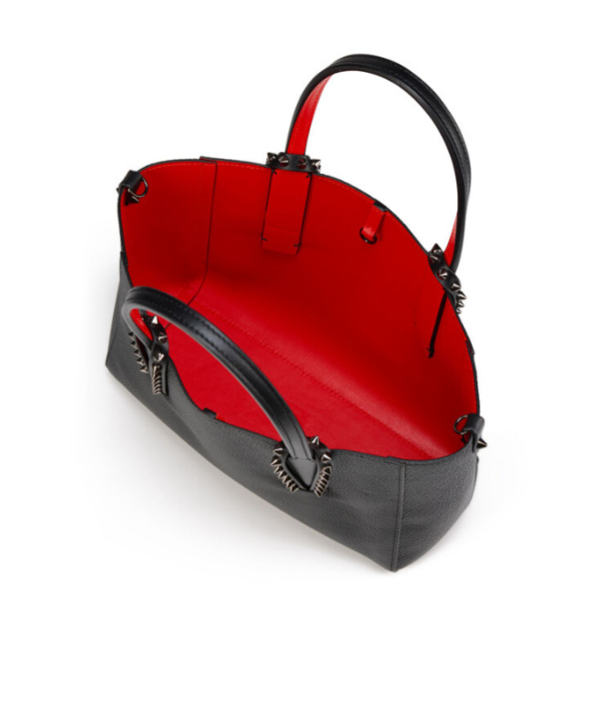 Christian Louboutin Cabata Stud Embellished Mini Tote Bag In Black