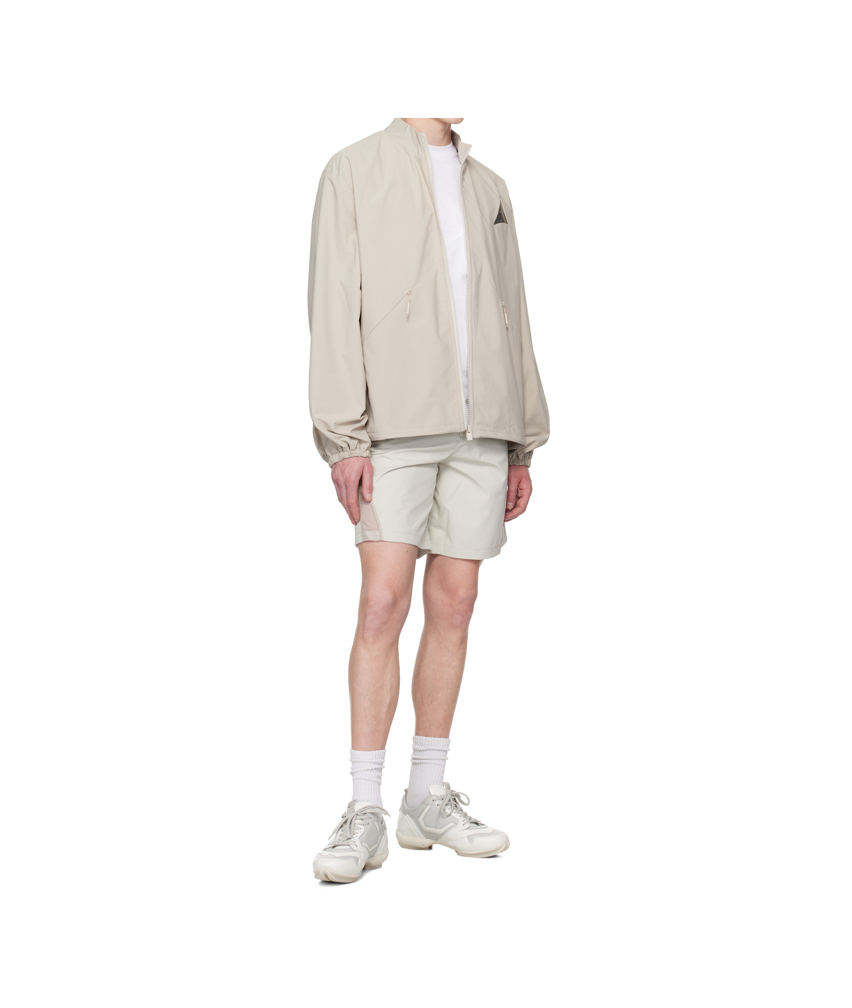Heliot Emil Panelled Mesh Insert Shorts