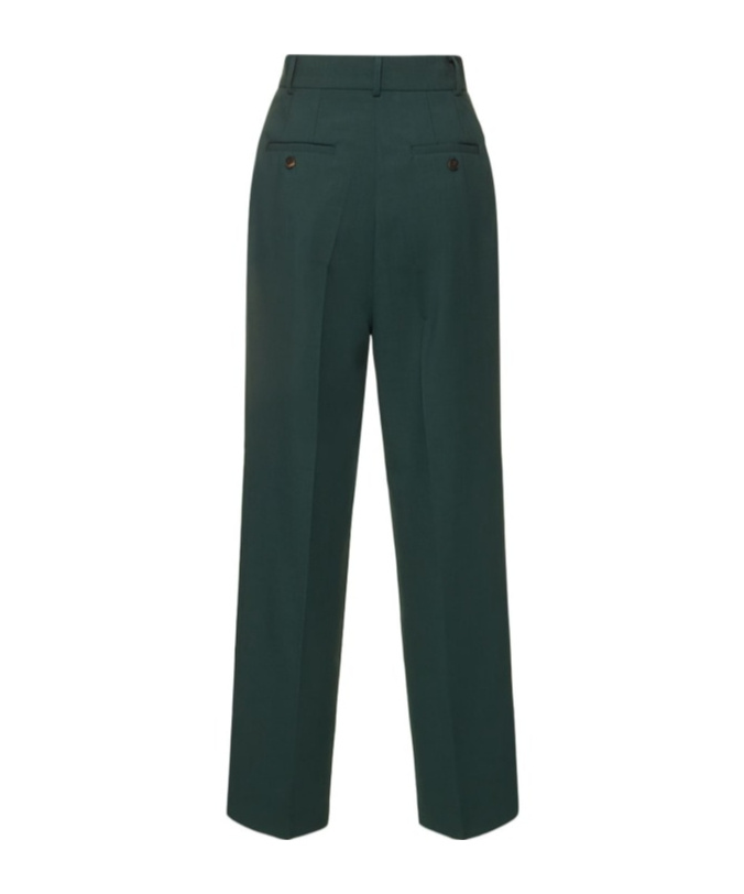 THE FRANKIE SHOP BEA PLEATED TECH TWILL PANTS
