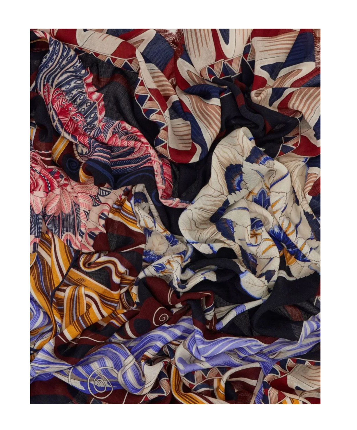 Ferragamo Butterfly-print Silk Scarf