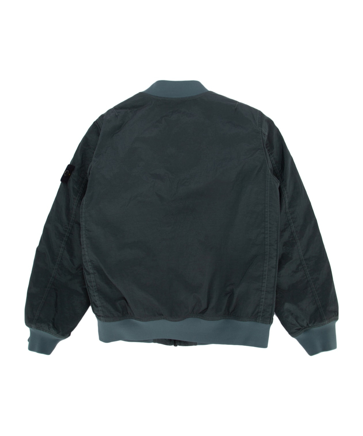 Stone Island Long-sleeved Casual Jacket In Green