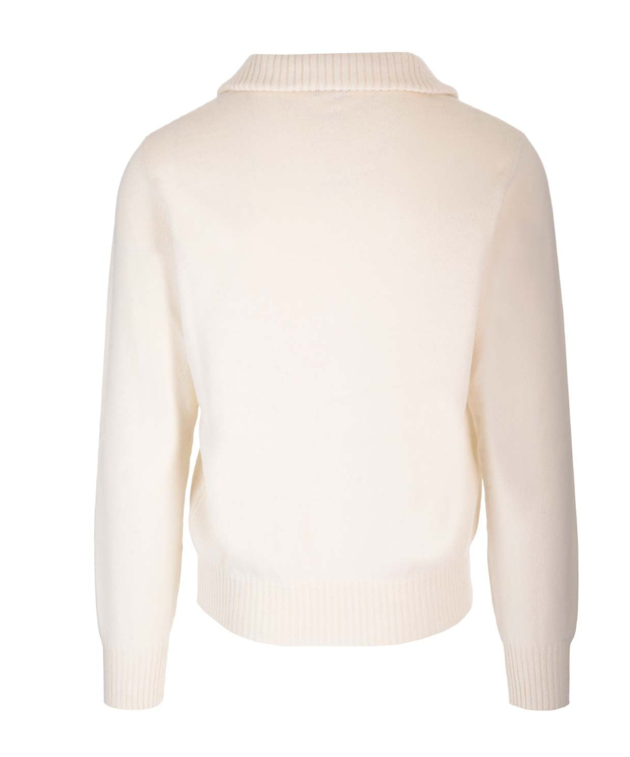 Tom Ford Buttoned-collar Jumper In White