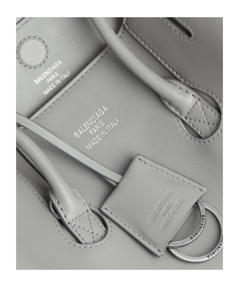 Balenciaga Hampton Mini Shoulder Bag In Gray