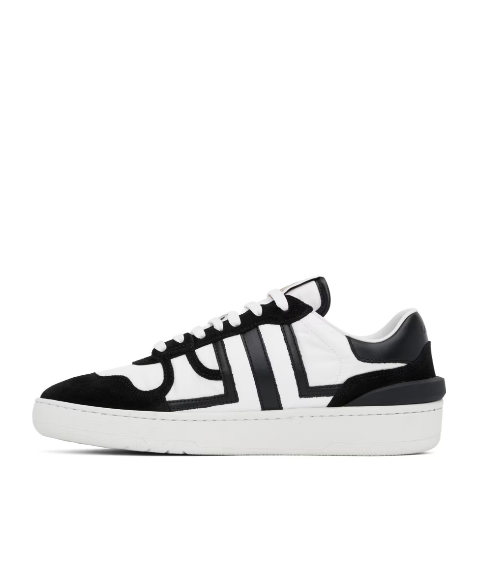 Shop Lanvin Clay Mesh Low-cut Casual Shoes In White