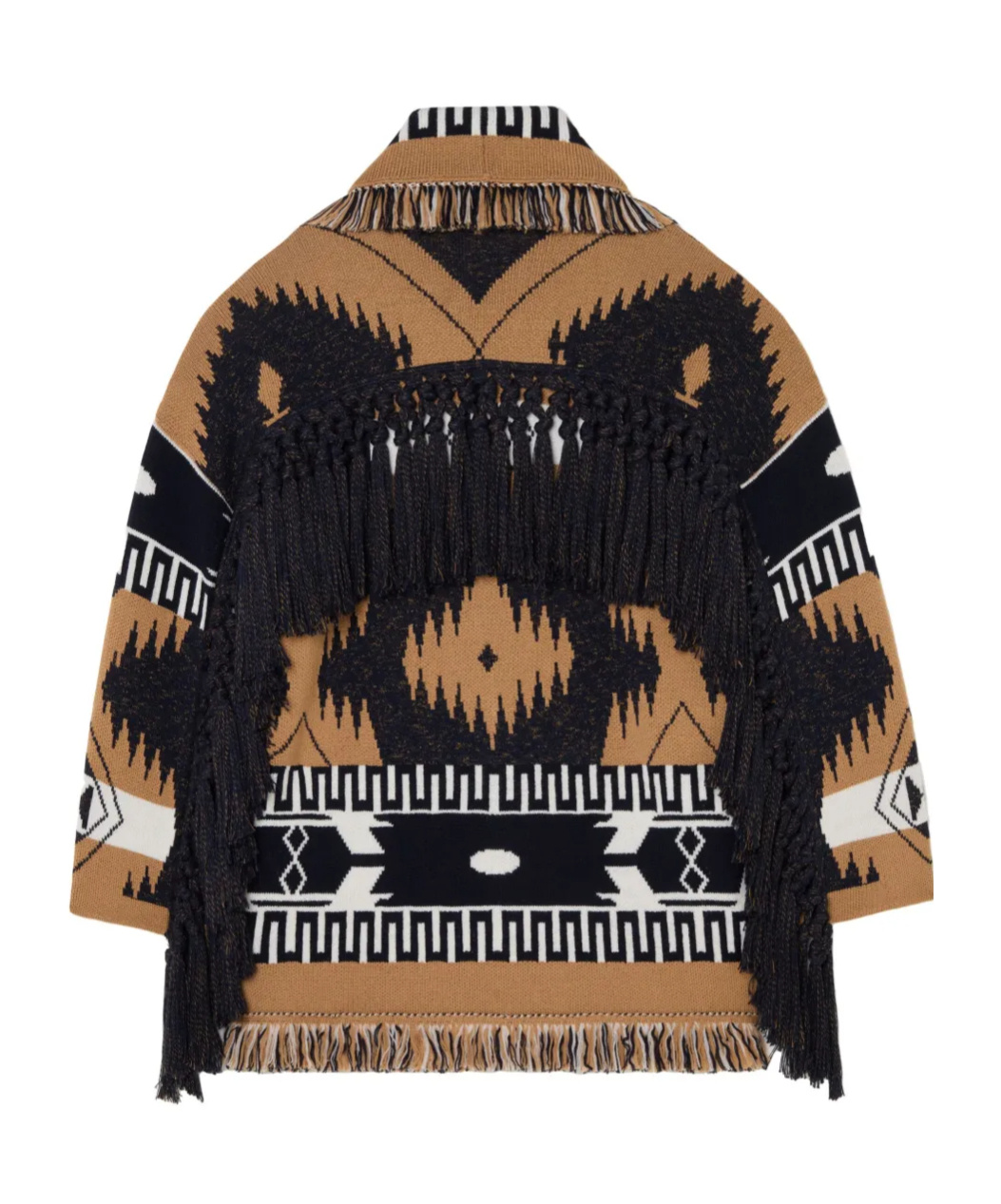 Alanui African Vibes Cardigan In Black