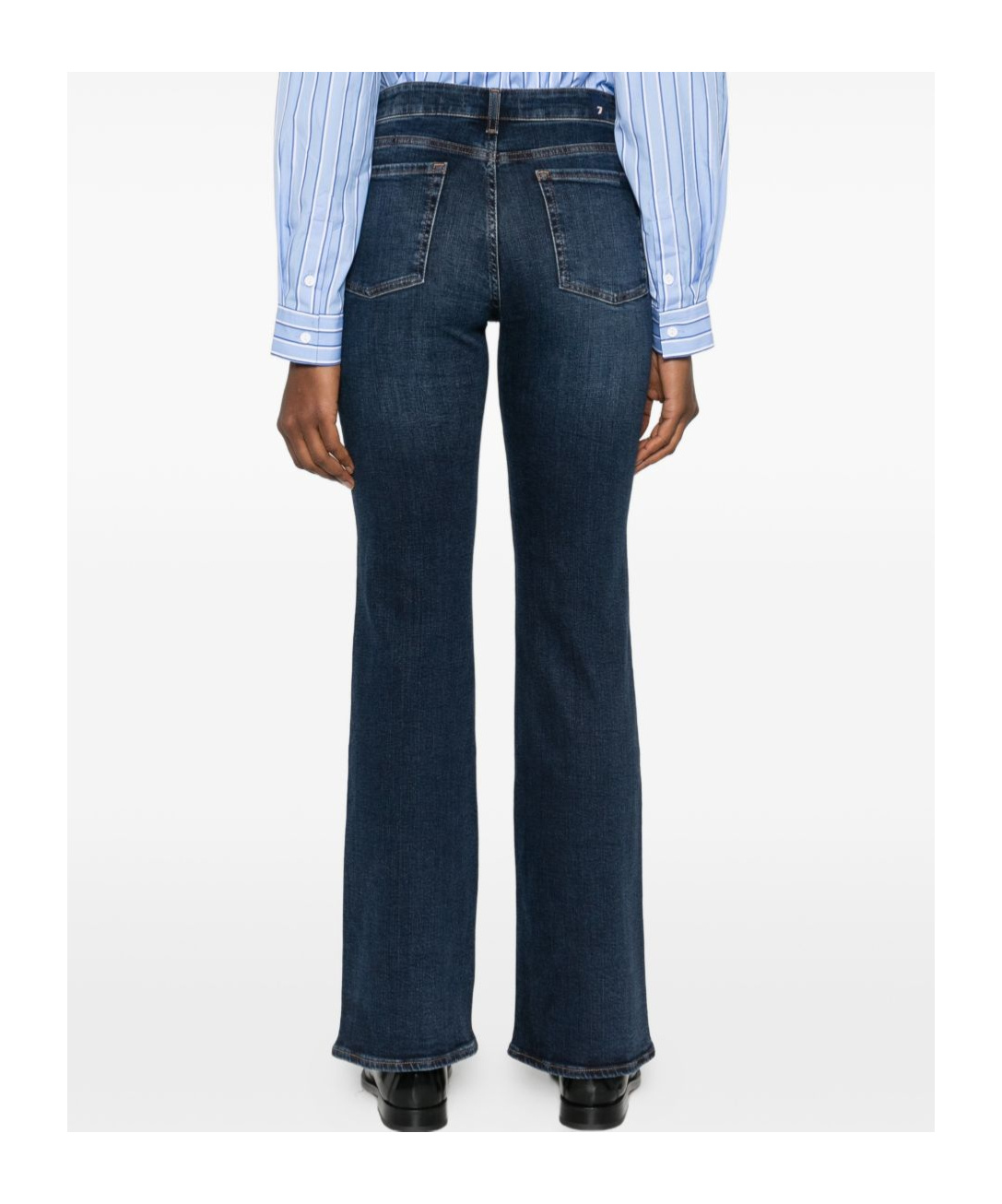 Blue Seven Belt Loop Jeans In Blue