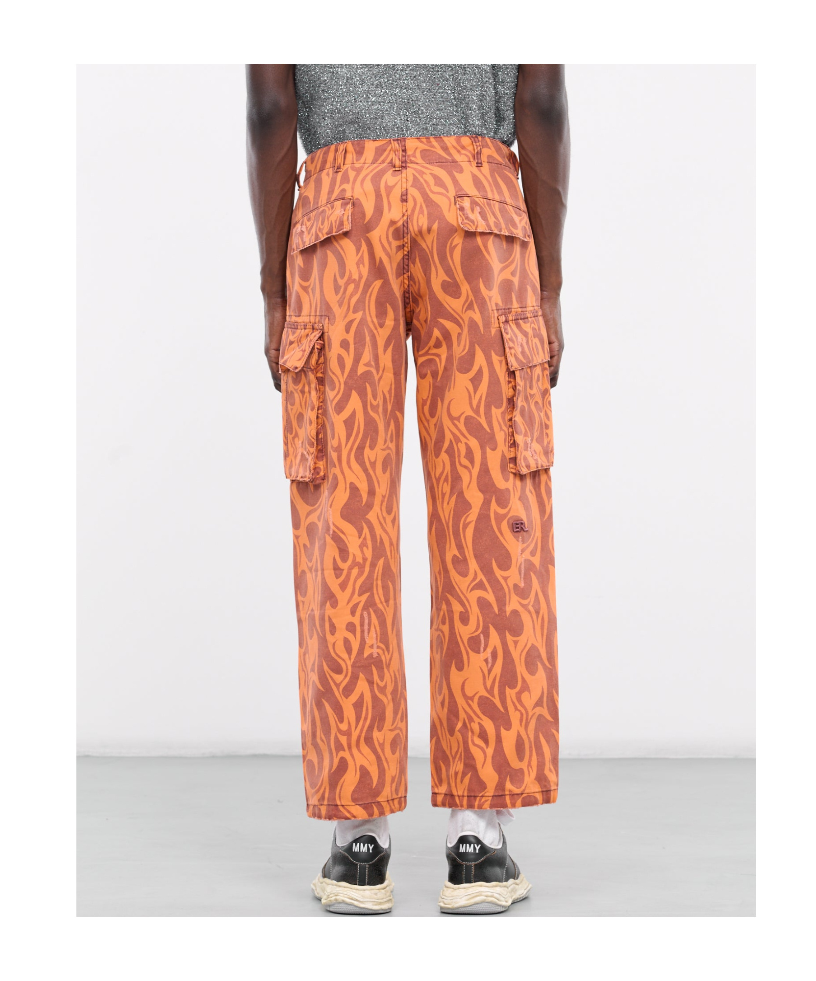 Erl Elastic Waist Overalls In Multicolor