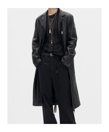 Ann Demeulemeester Adonis Coat In Black