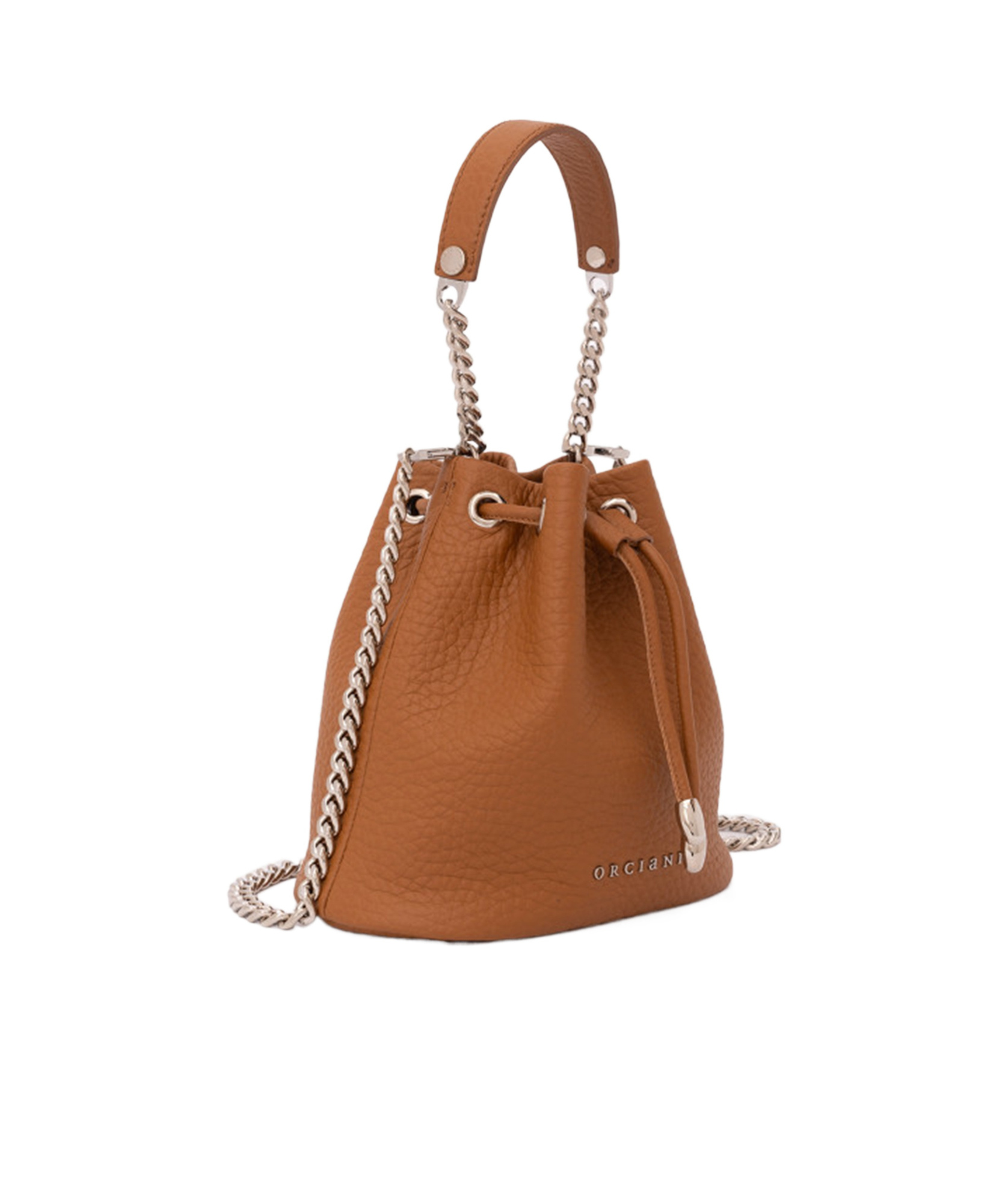 Orciani Nest Bucket Shoulder Bag In Brown
