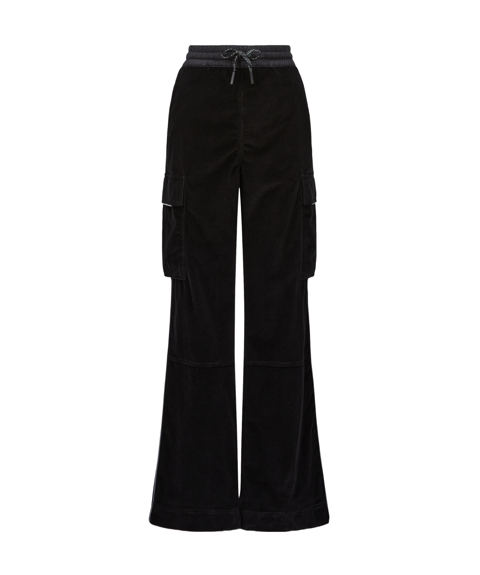 Moncler Corduroy Jogging Pants In Black