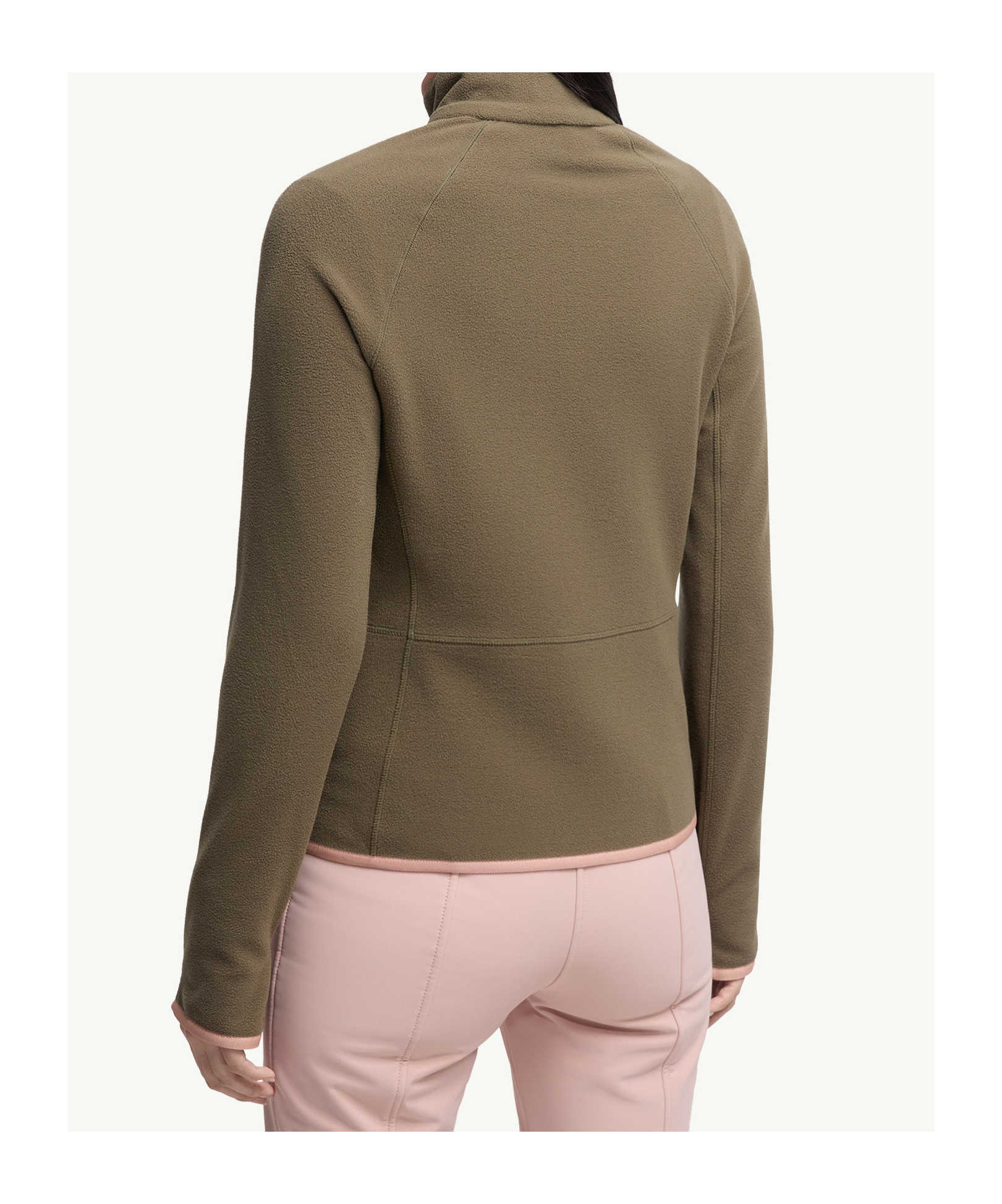 Moncler Fleece Zip-up Sweatshirt In Green