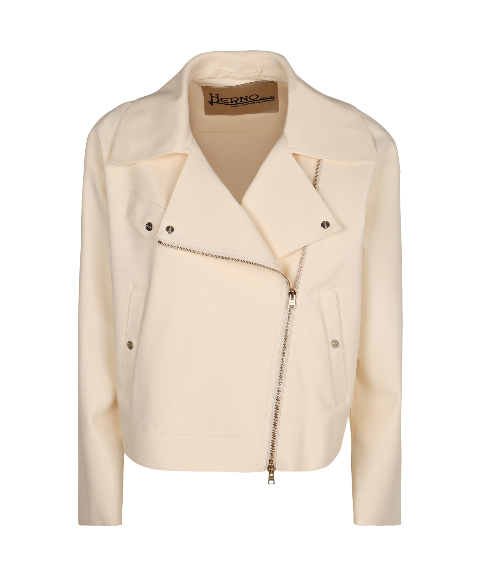 Herno Biker Jacket In Nude