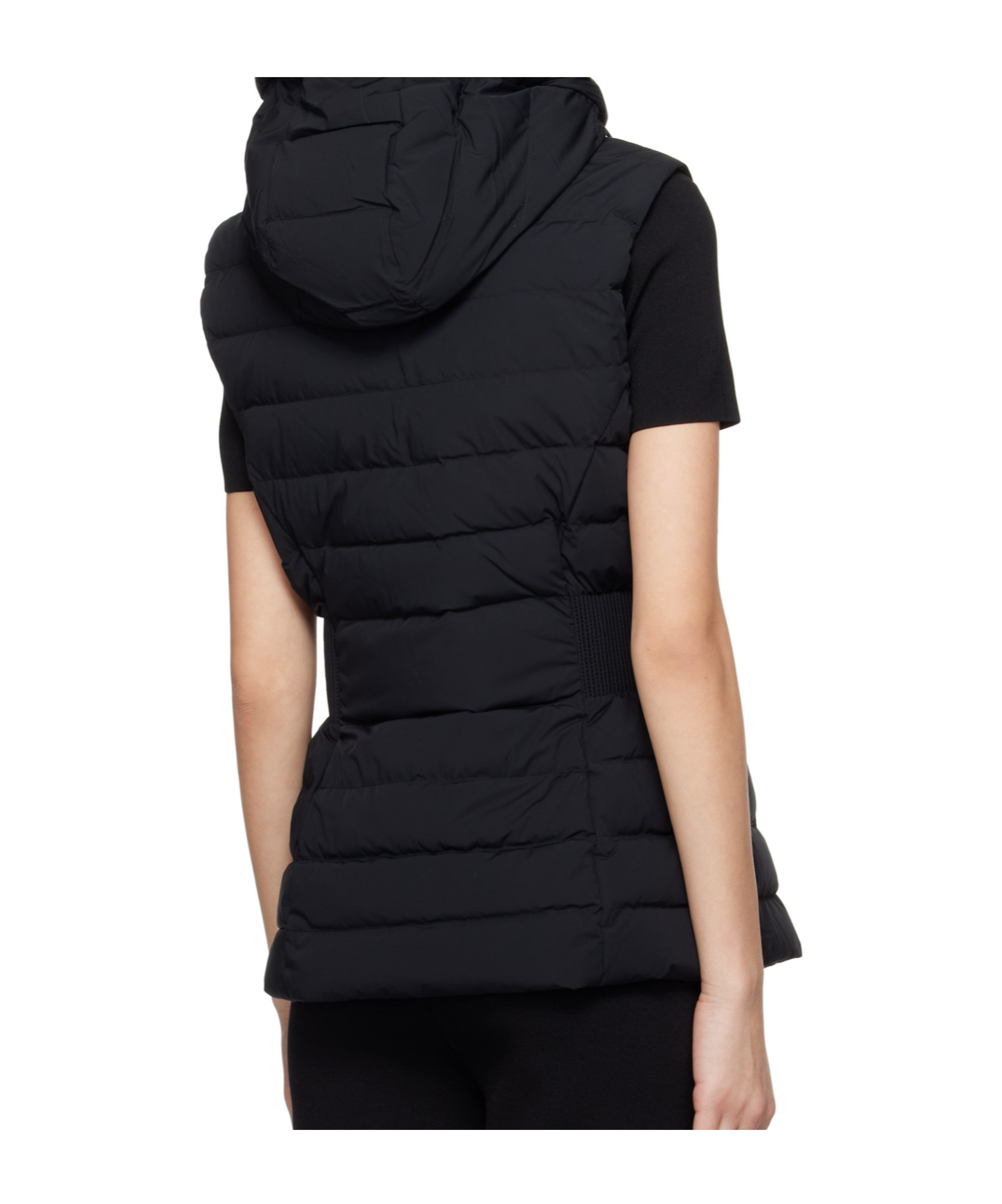 Mackage Black Hoshi Hooded Light Down Vest In Black