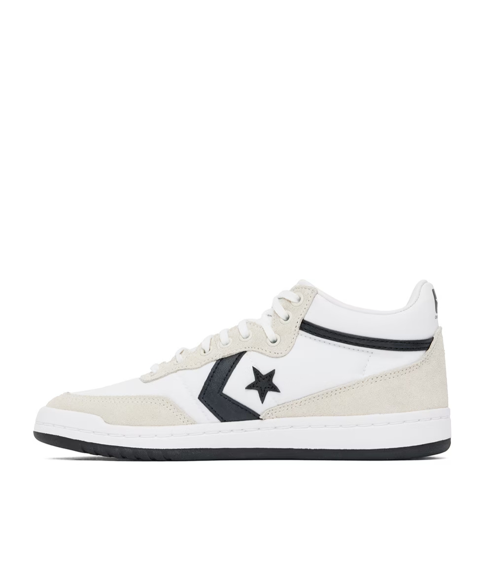 Converse Logo Lace-up Sneakers In White