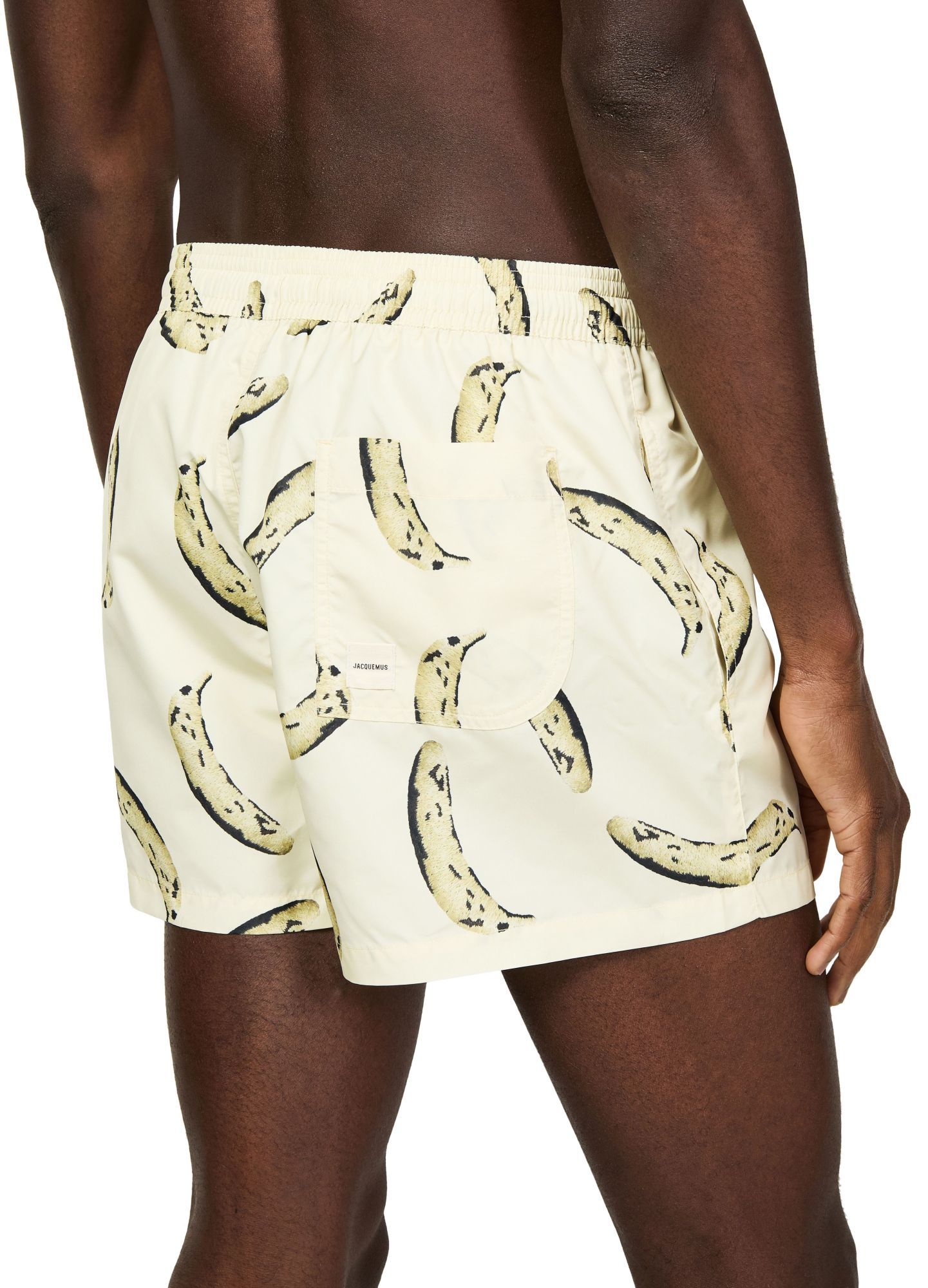 Shop Jacquemus Puntini Swimming Trunks
