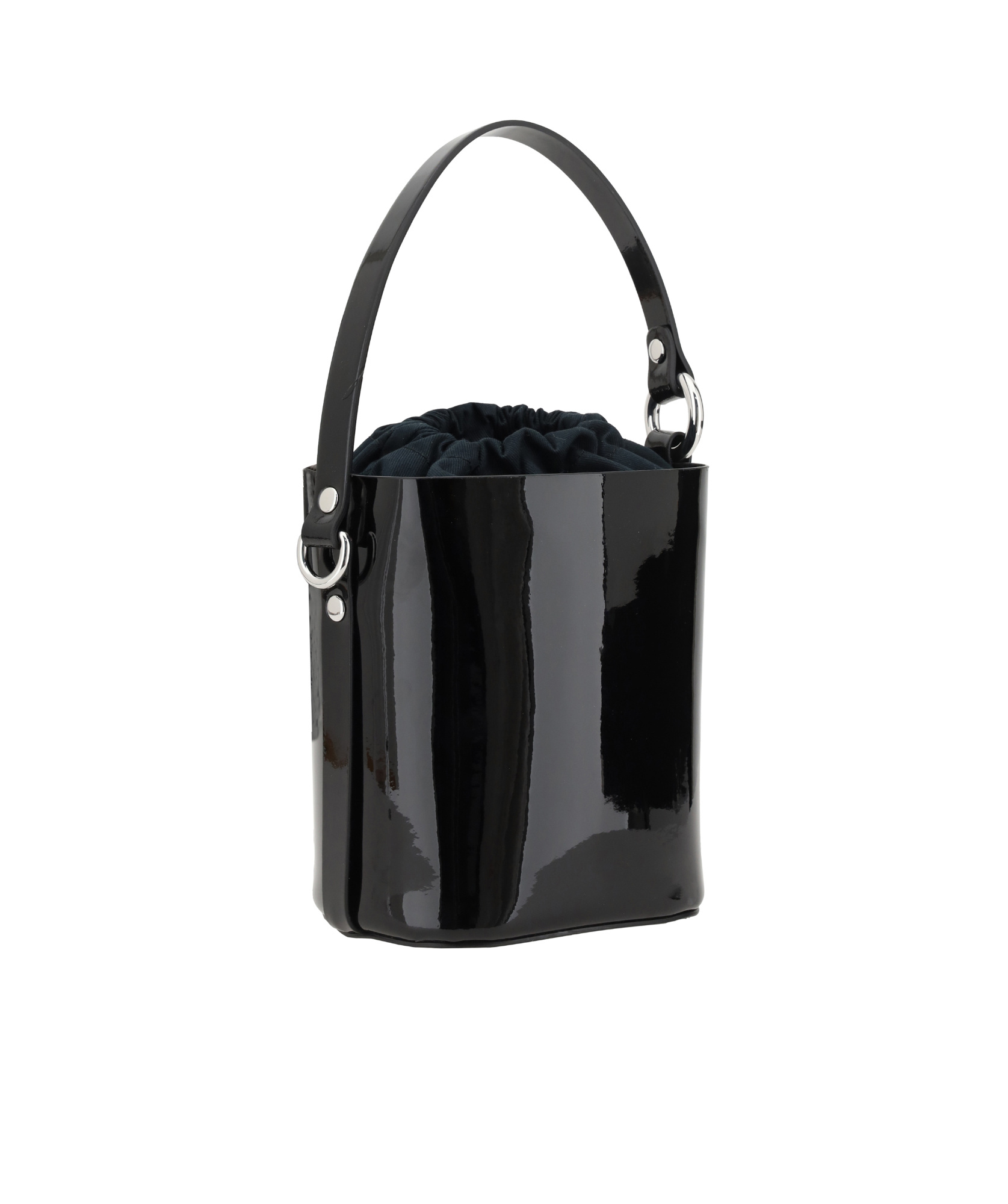 Vivienne Westwood Daisy Drawstring Bucket Bag In Black