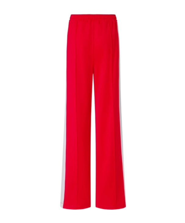 Pinko Logo-appliqué Track Shorts In Red