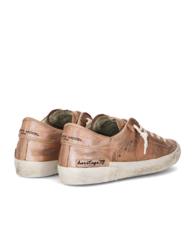 Philippe Model Round Head Low-cut Sneakers In Nude
