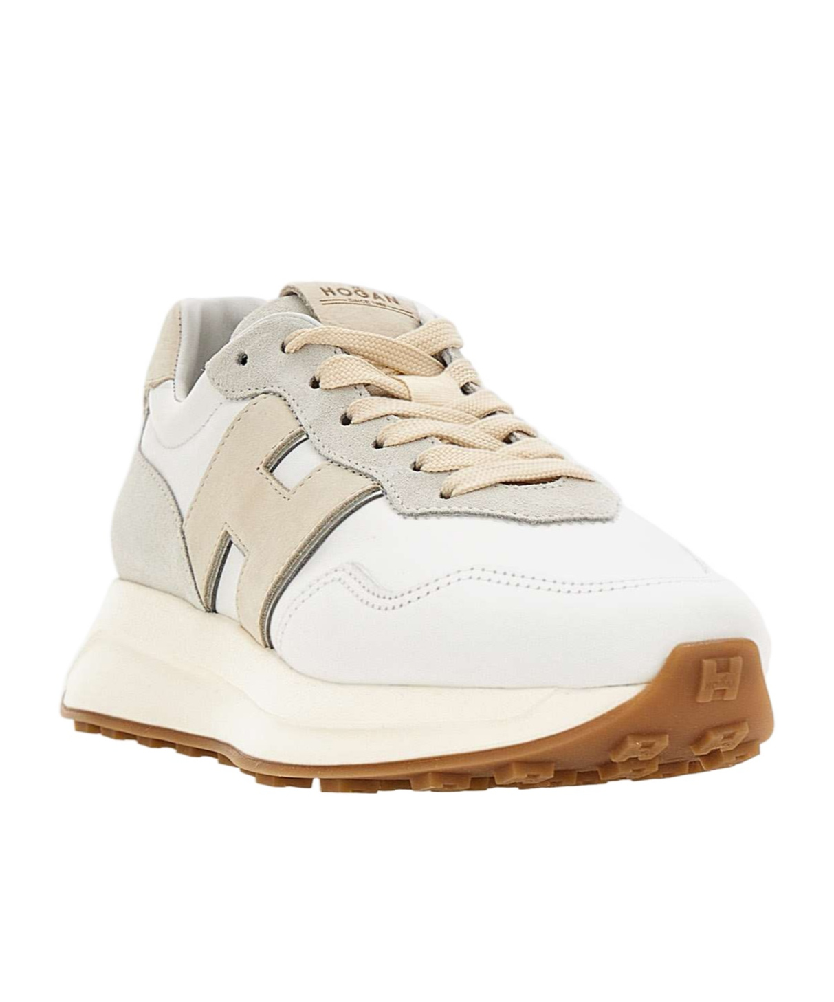 Hogan High-top Sneakers Suede Inserts In White
