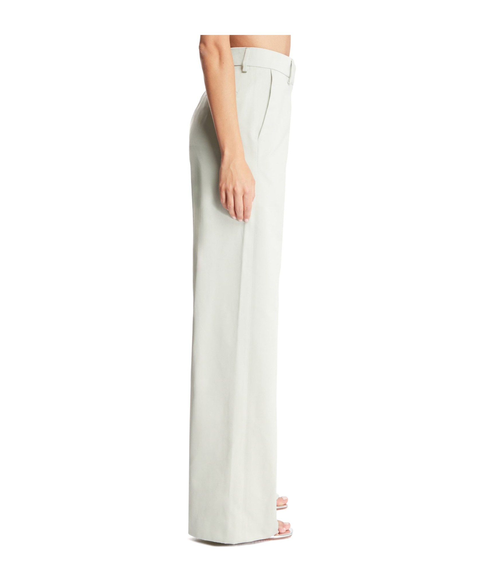 Dries Van Noten High-waisted Casual Pants In White